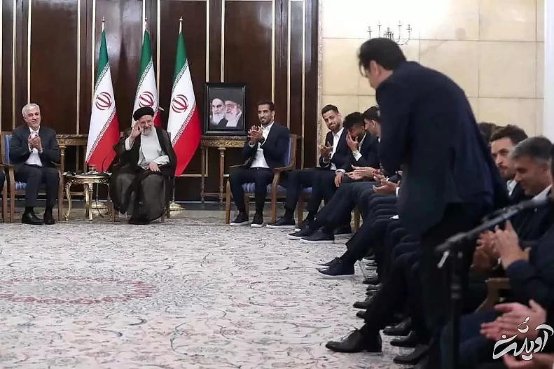 تصاویر - بدرقه ملی پوشان فوتبال با حضور رئیسی